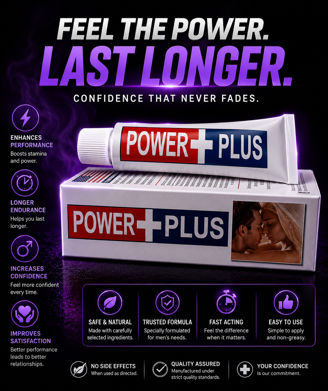 Power Plus Tube – Performance Support Cream for Men