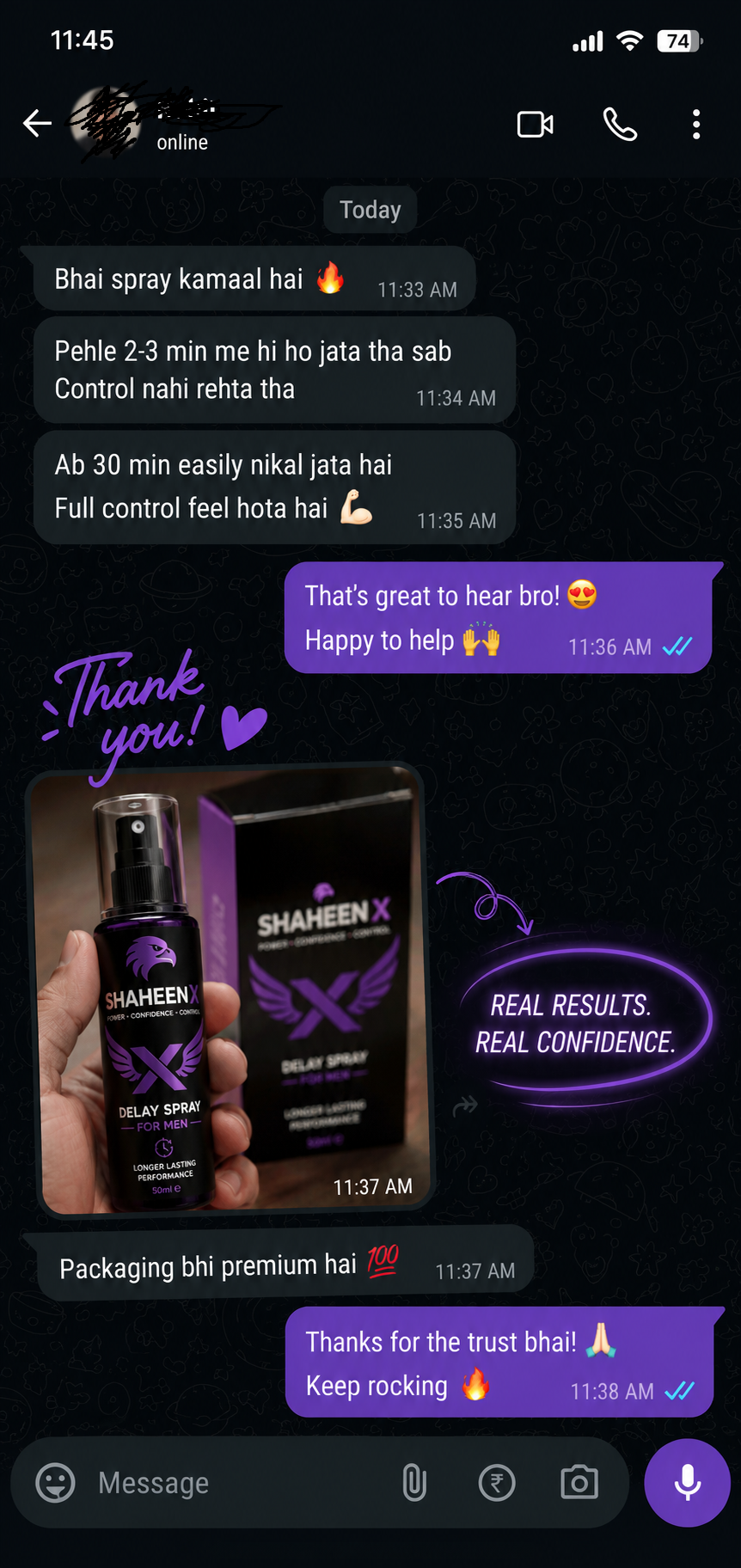 ShaheenX Xtreme Delay Spray